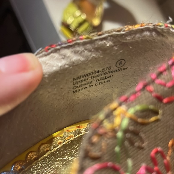 Cheeky Monkey Tapestry Open-Toed Pump. 6 - Picture 10 of 10